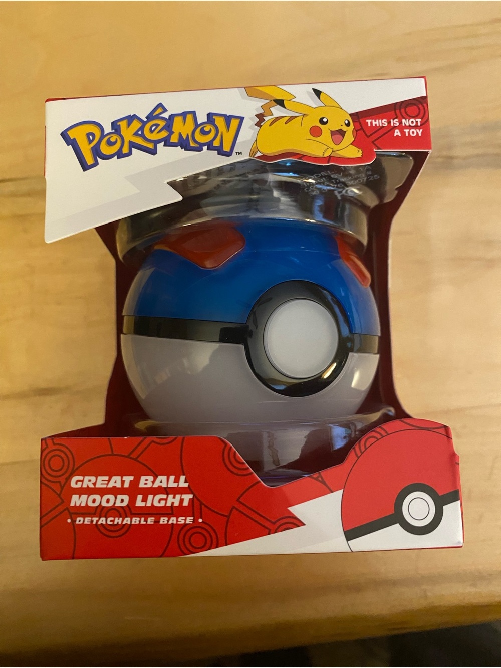 Pokemon Great Ball Mood Light - Blue, White, Red